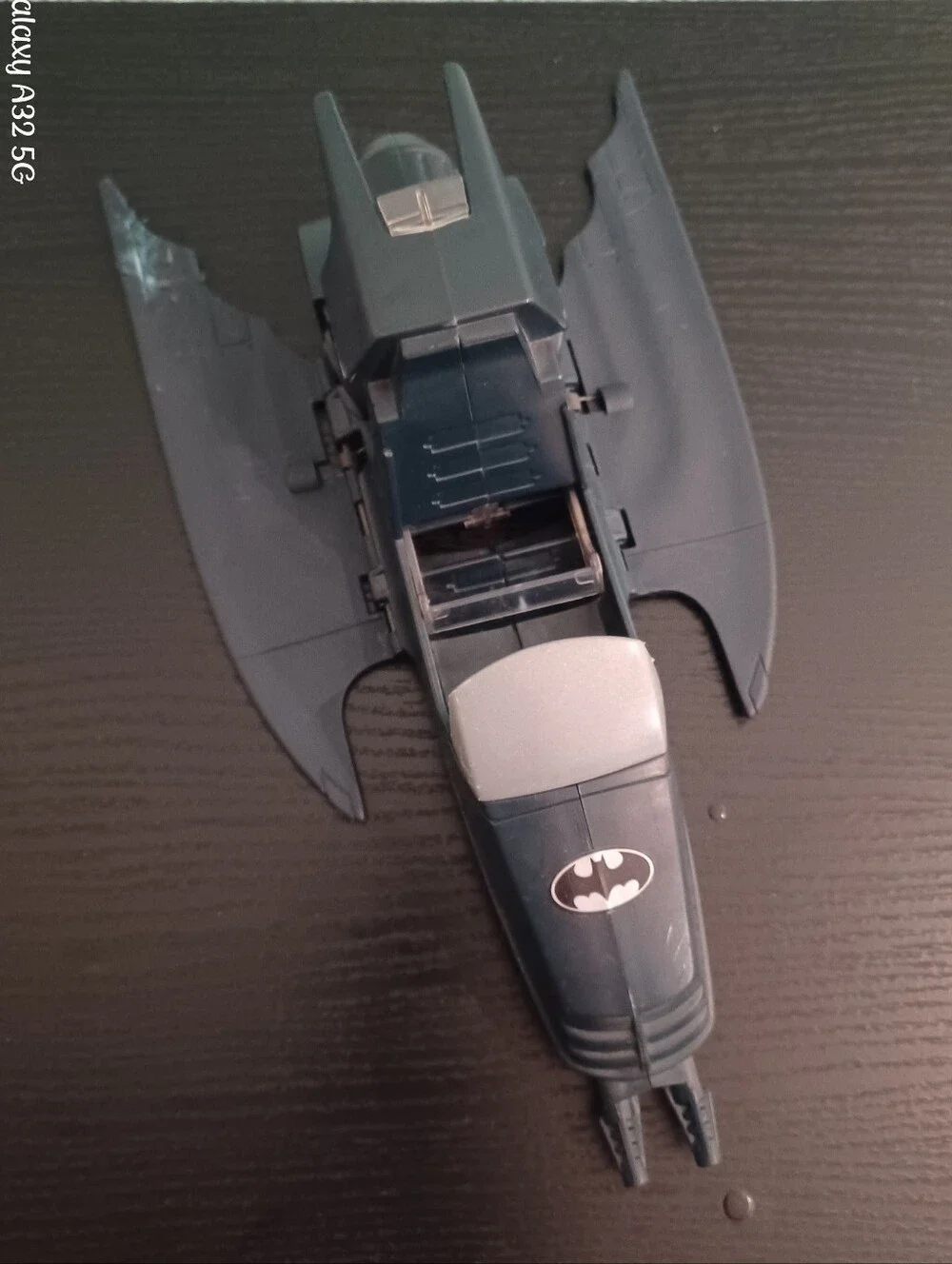 Vintage 1993 Kenner Batman Batmobile/Jet Vehicle Gray/Black Plastic